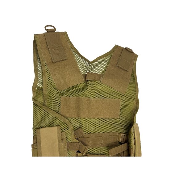 Tactical Vest Adjustable Fit With Multiple Pockets & Mesh Design For Outdoor - Picture 6 of 8